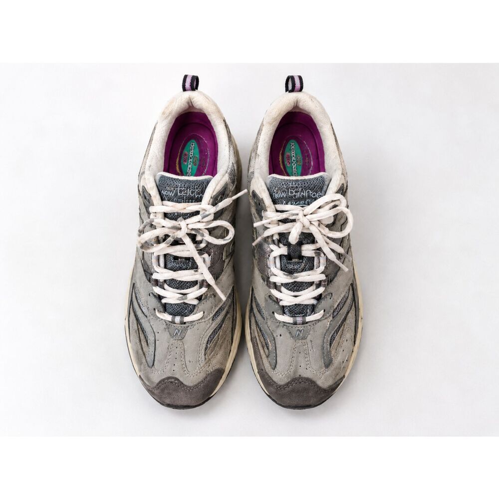Skechers D'Lites Women's Grey Purple Chunky Sneakers Air Cooled Memory Foam US10